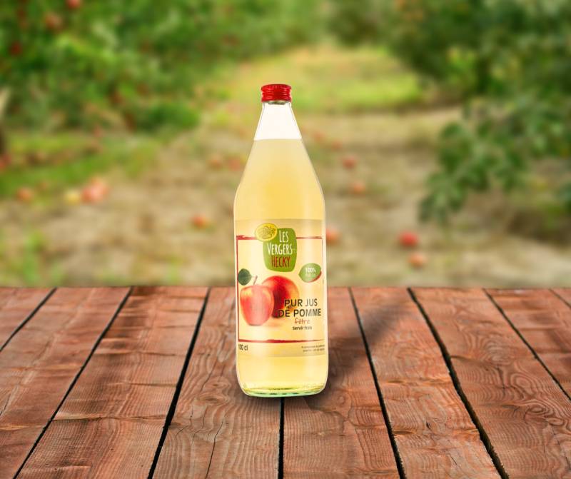 Jus de pomme Les Vergers Hecky filtré d'origine Alsace